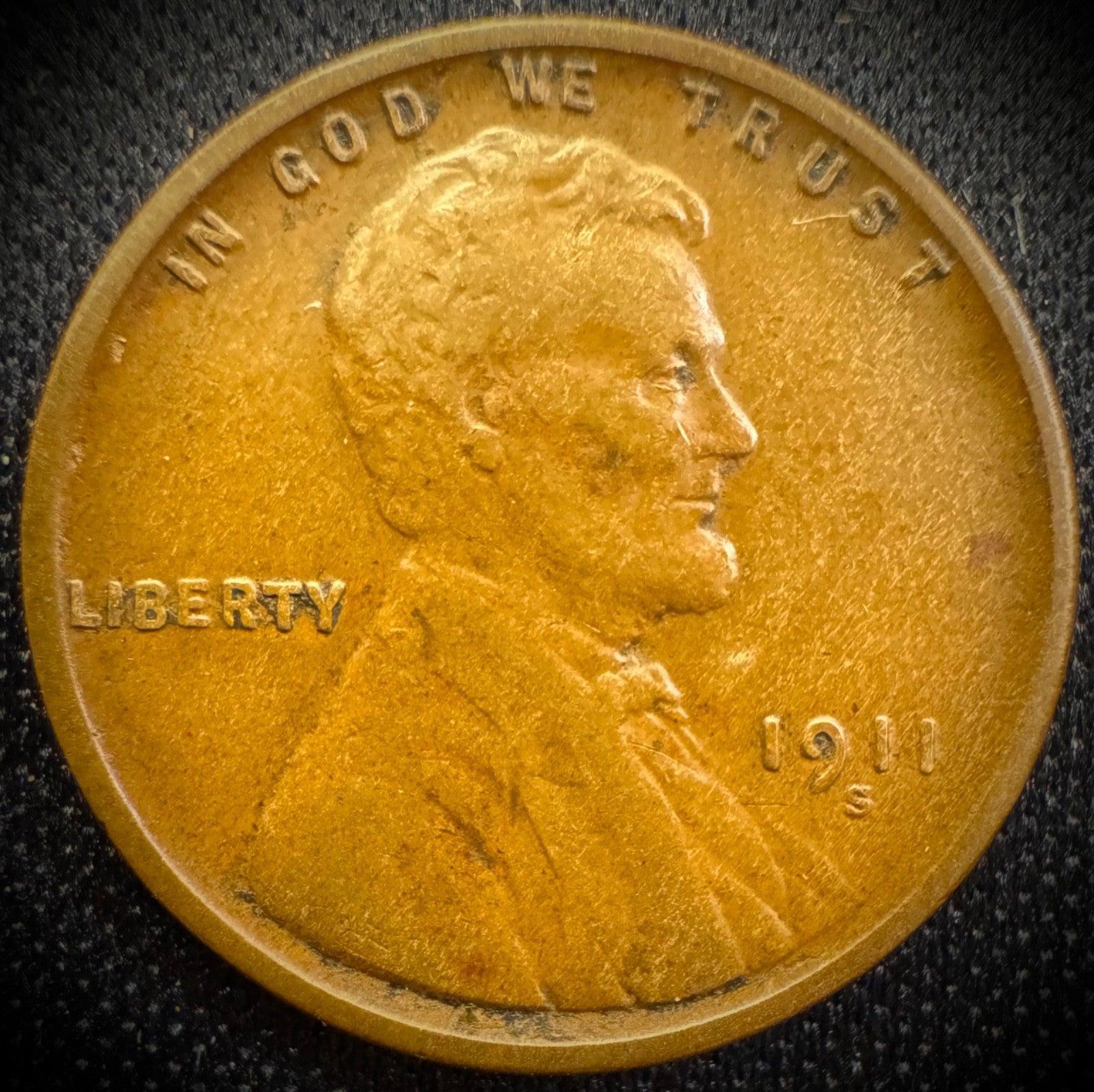 1911-S Lincoln Wheat Cent XF SEMIKEY DATE0