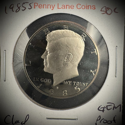 1980-1989 S Kennedy Half Dollar GEM PROOF DEEP ULTRA CAMEO Set Lot Of 10 Coins12