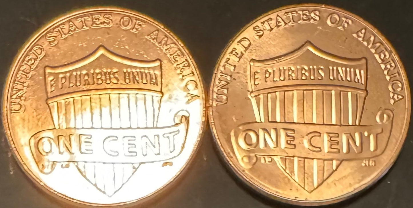 2024 Lincoln Shield Cent P D Uncirculated BU 2 Coin Lot From Original Rolls1
