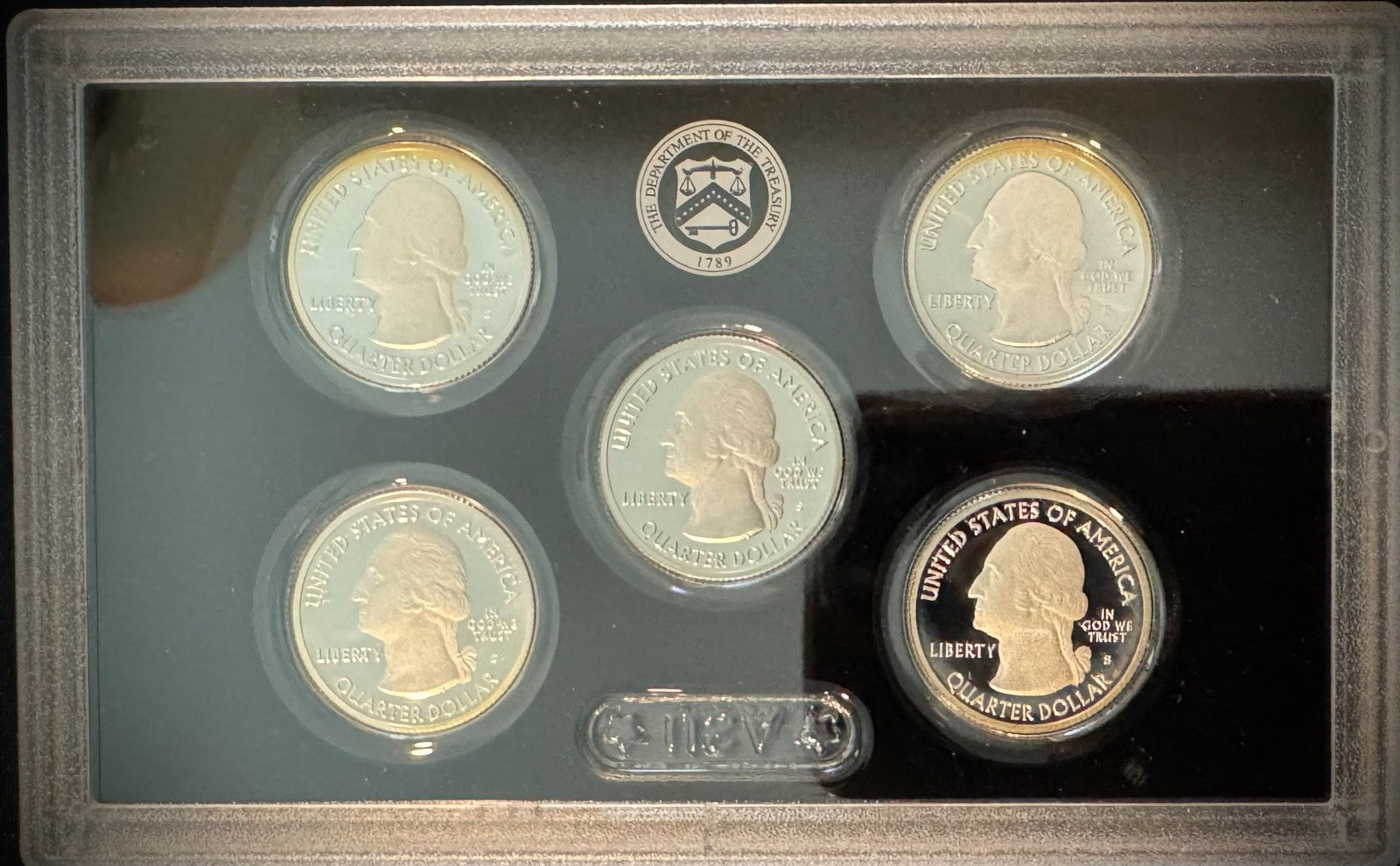 2017-S 90% .900 SILVER America the Beautiful Quarter Set w 2017 US MINT Box COA2