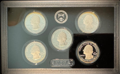 2017-S 90% .900 SILVER America the Beautiful Quarter Set w 2017 US MINT Box COA2