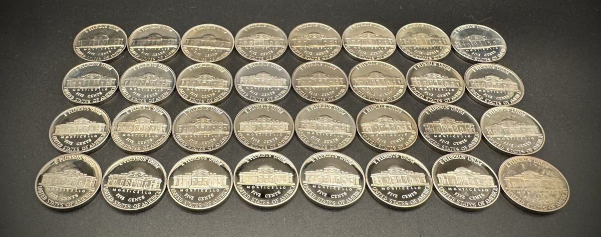 1968-1999 S Jefferson Nickel GEM PROOF 32 Coin 20th Century Collection Set3