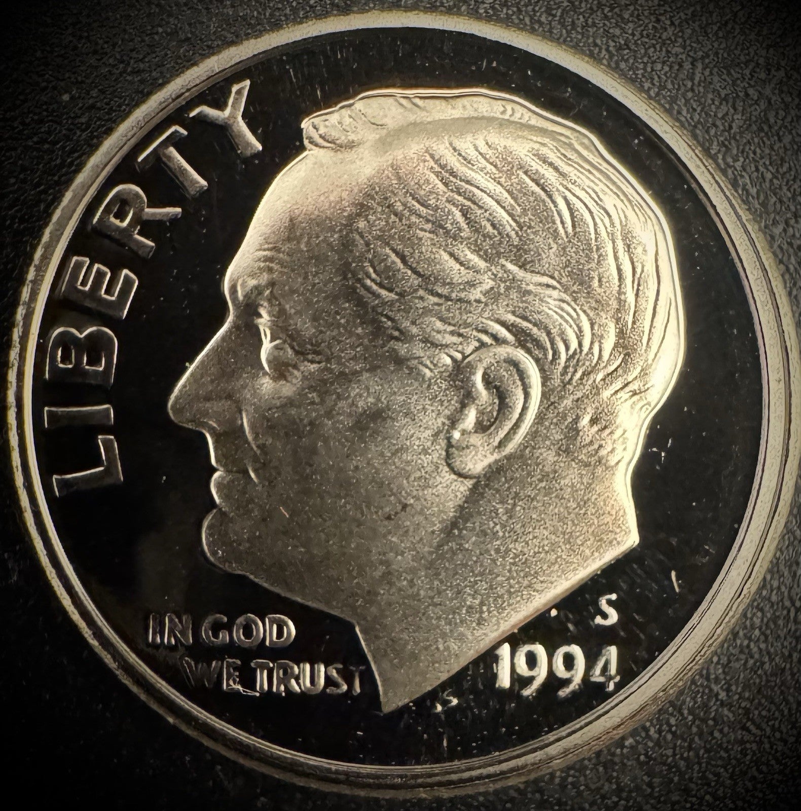 1994-S GEM PROOF Roosevelt Dime 10C Clad DEEP CAMEO Coin From US Mint Proof Set0