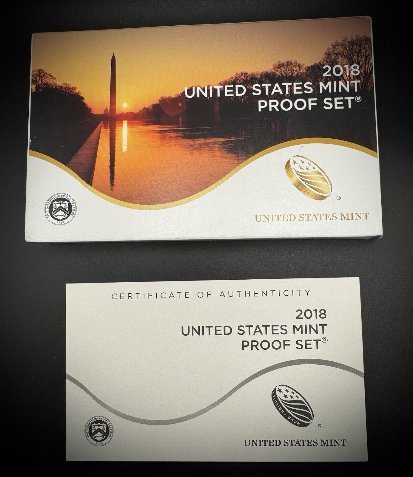 2018-S ATB Quarter GEM PROOF Clad 5 Coin Set w 2018 US Mint Box COA2