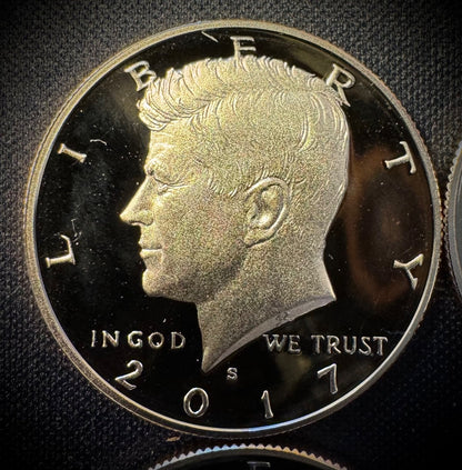 2017-2025 S Kennedy Half Dollar PROOF SET 9 Coins GEM DEEP CAMEO Fresh From Mint4