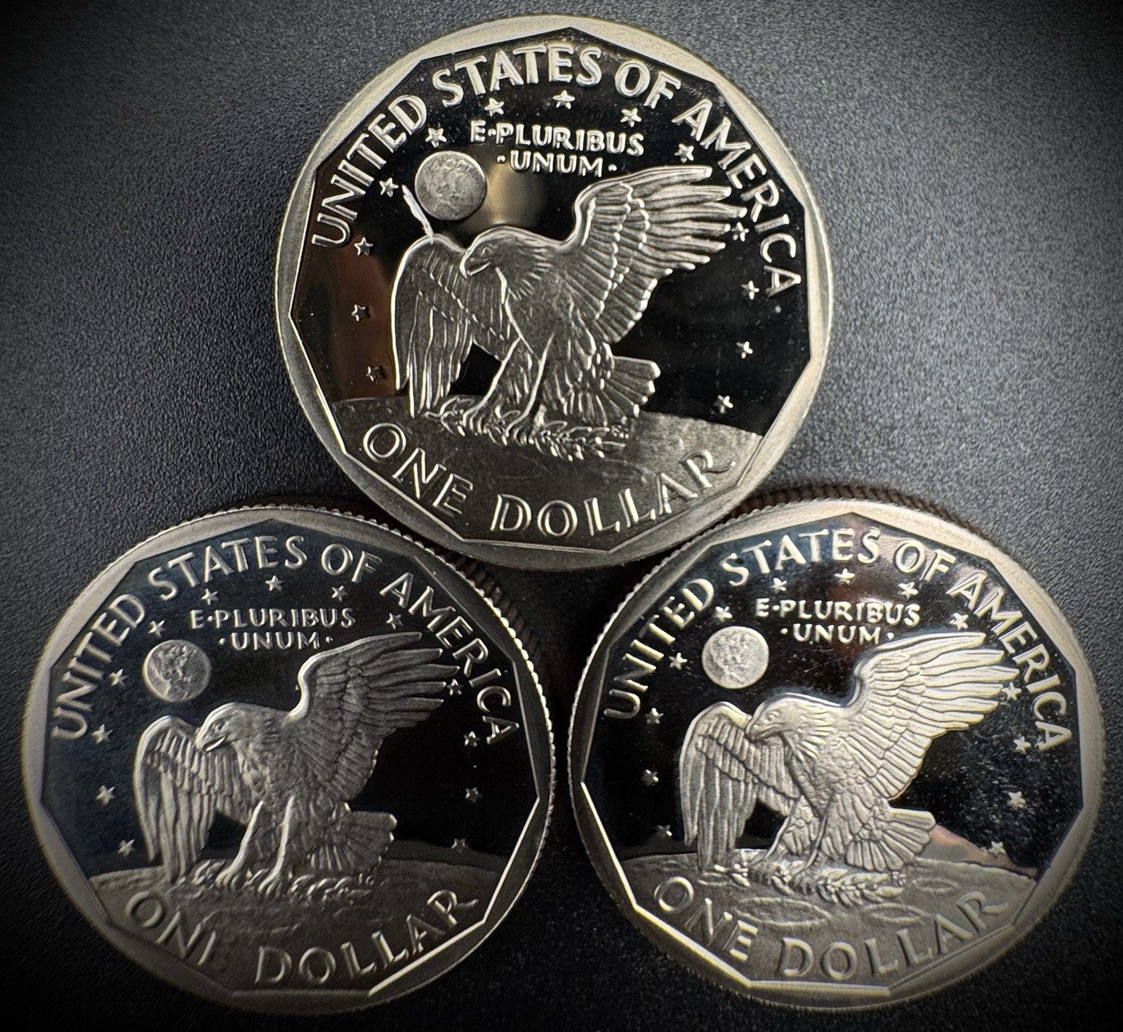 1979 1980 1981 S Susan B Anthony Gem PROOF Dollar Coin Set Of 3 Coins1
