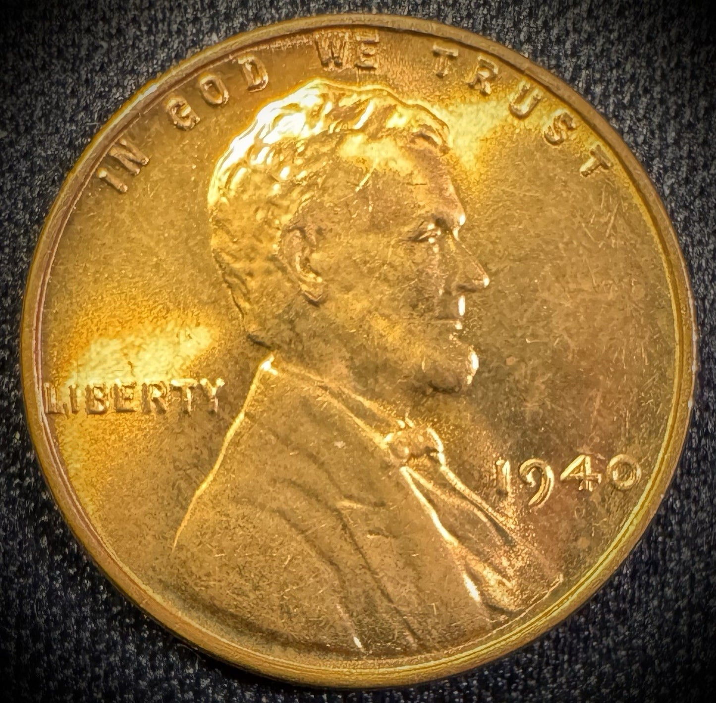 1940 Lincoln Wheat Cent Brilliant Uncirculated RED GEMDripping With Luster#20