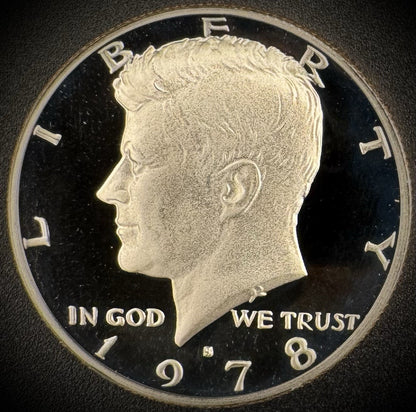 1978-S PROOF Kennedy Half Dollar Clad 50C DEEP ULTRA CAMEO0