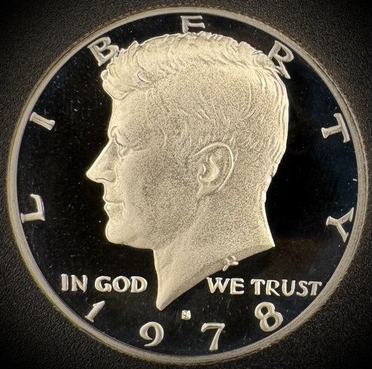 1978-S PROOF Kennedy Half Dollar Clad 50C DEEP ULTRA CAMEO0