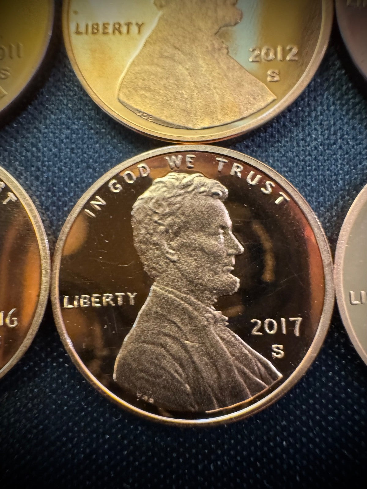 2010-2019 S Lincoln Shield Cent GEM PROOF 10 Coin CONSECUTIVE Years Lot Set12