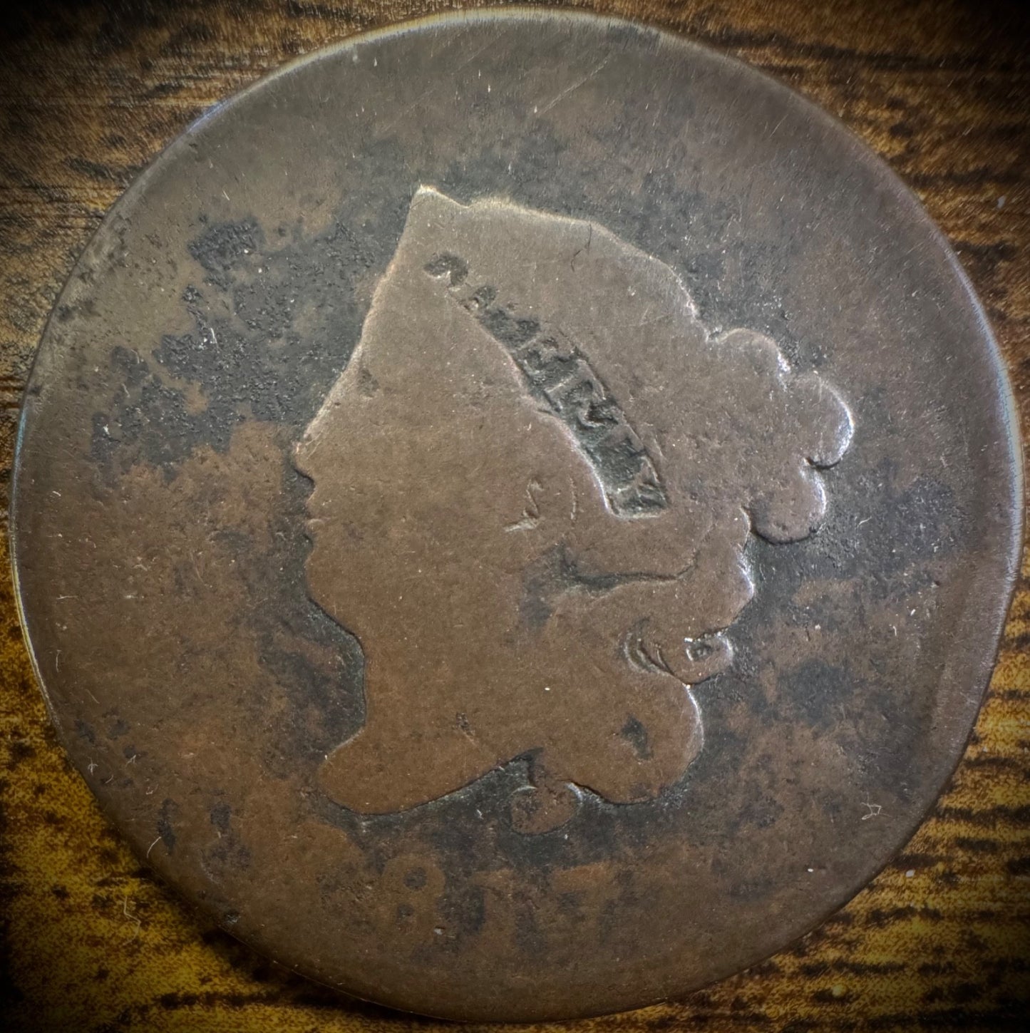 1817 Large Cent Coronet Head Matron Style0