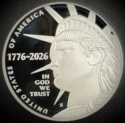 2026-S Enduring Liberty SILVER Half Dollar GEM PROOF Clad DEEP ULTRA CAMEO Coin0