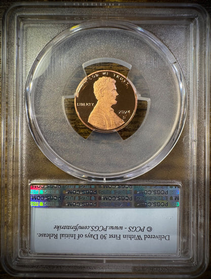 2024-S Lincoln Shield Cent PCGS PR69RD DCAM FIRST STRIKE Proof Penny Coin1