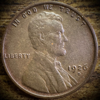 1926-D Lincoln Wheat Penny Cent0