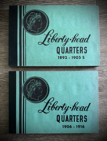 Never Used Vintage Meghrig Barber Quarters 1892-1905 G-8 G-9 Albums Empty0
