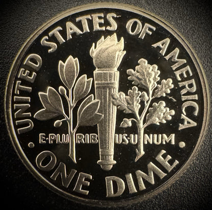 1990-S GEM PROOF Roosevelt Dime 10C Clad DEEP CAMEO Coin From US Mint Proof Set1