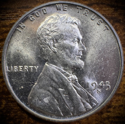 1943-S Lincoln Wheat Penny Cent Uncirculated #10