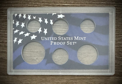 Blue Empty Plastic Case Holds 6 Coins Lot of 10 From US MINT Proof Sets1