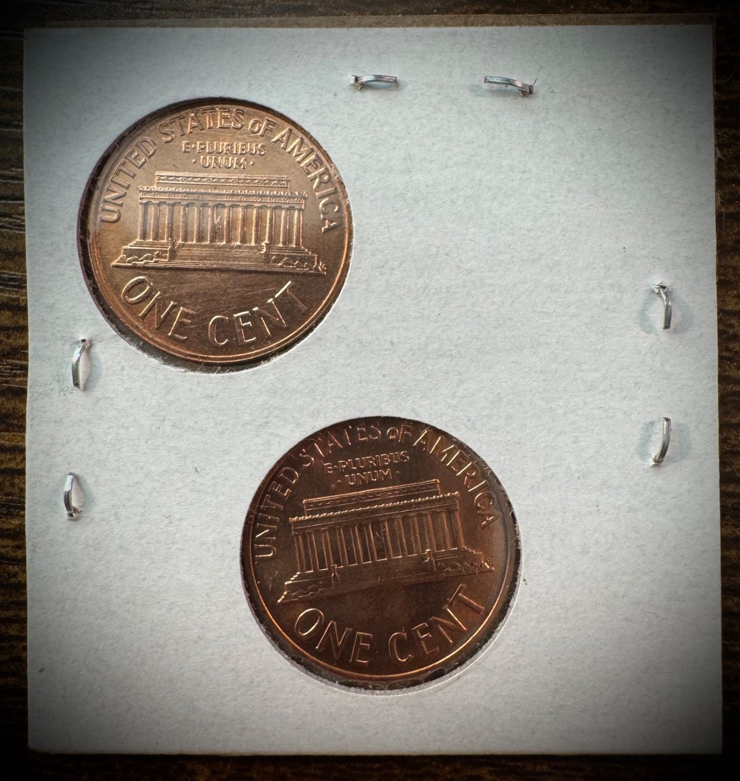 1960 P & D Lincoln Memorial Cent Small Date BU 2 Coin Set From Original Rolls1