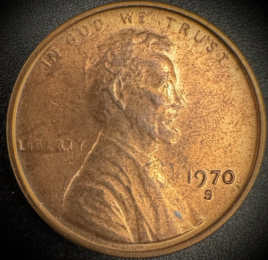 1970-S Lincoln Memorial Cent Penny Small Date KEY DATE0