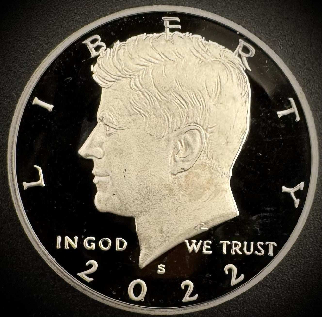 2022-S Kennedy Half Dollar GEM PROOF Clad DEEP ULTRA CAMEO Coin0