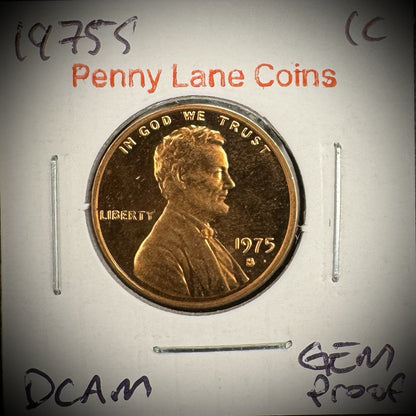 1975 1976 1977 1978 1979 S Type 1 & 2 Lincoln Memorial Gem PROOF Cent 6 Coin Set2