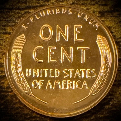1957 Lincoln Wheat Cent Penny PROOF LUSTROUS1