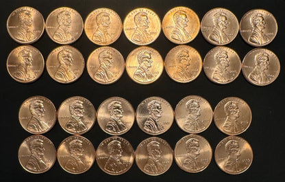 2000-2009 Lincoln Memorial Cent P D Uncirculated BU 26 Coin Lot Original Rolls0