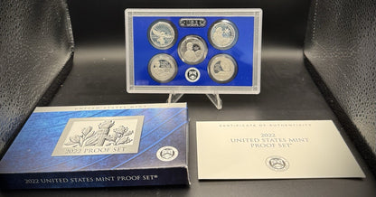 2022-S American Women Quarter GEM PROOF Clad 5 Coin Set w 2022 US MINT Box COA0