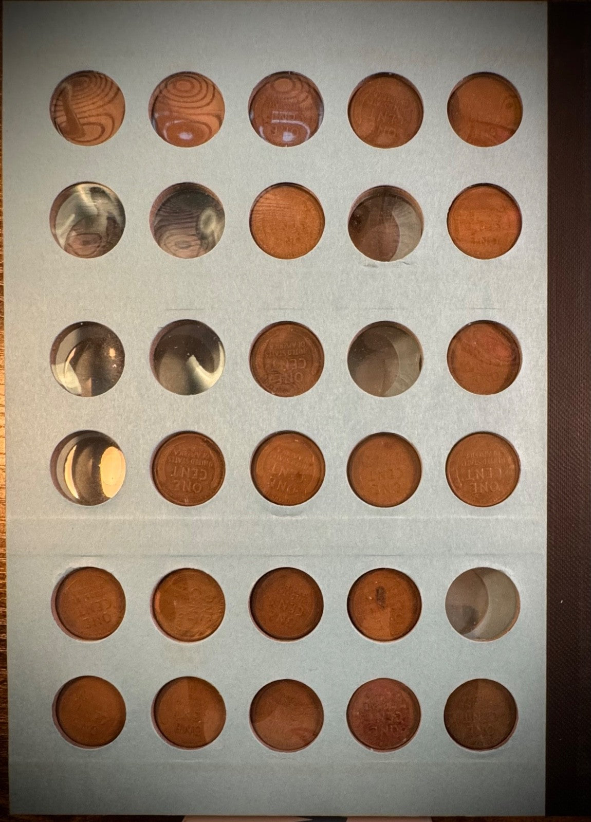 1909 VDB-1962 P D S Lincoln Wheat Cent Penny Partial Set 124 Coins Mehrig Album5