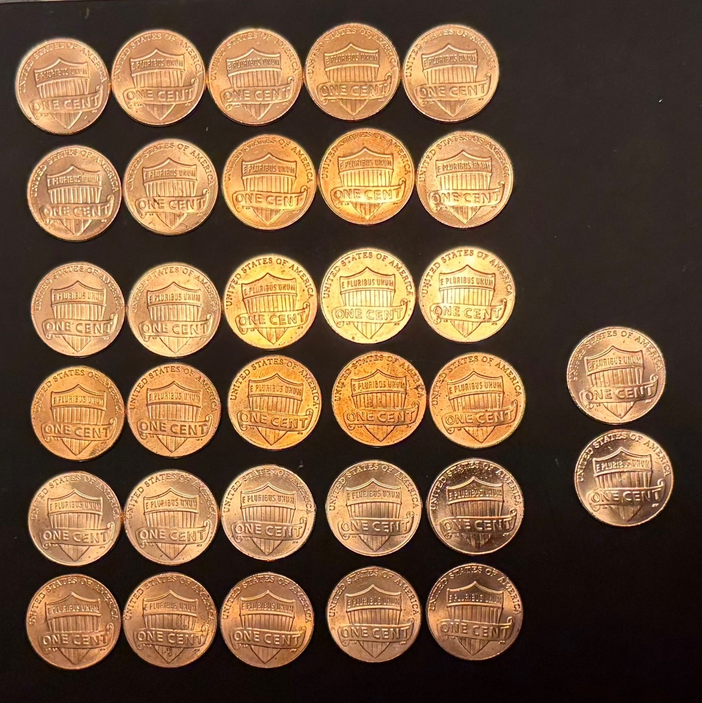 2010-2025 Lincoln Shield Cent Penny P D Uncirculated 32 Coin Set From Rolls1