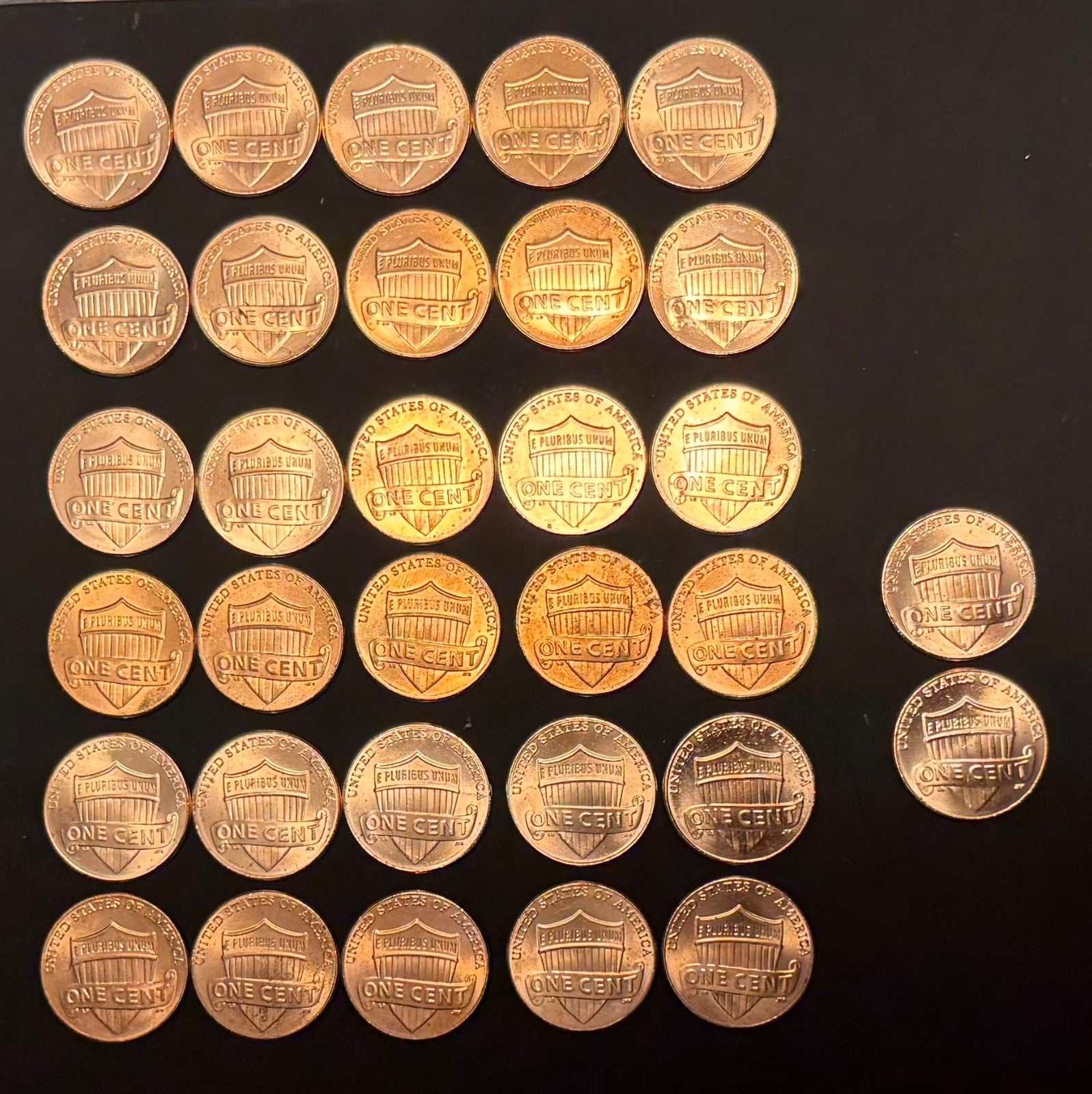 2010-2025 Lincoln Shield Cent Penny P D Uncirculated 32 Coin Set From Rolls1