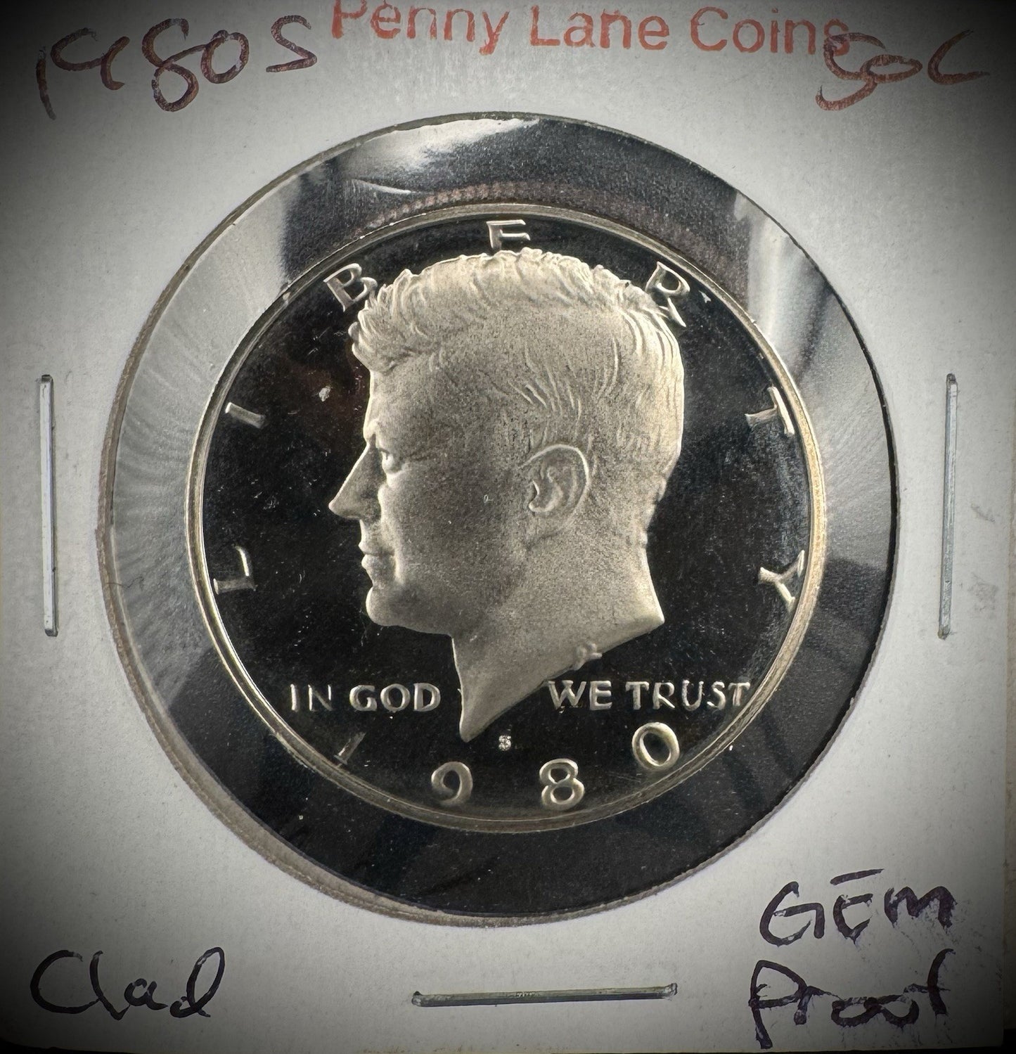 1980-1989 S Kennedy Half Dollar GEM PROOF DEEP ULTRA CAMEO Set Lot Of 10 Coins2