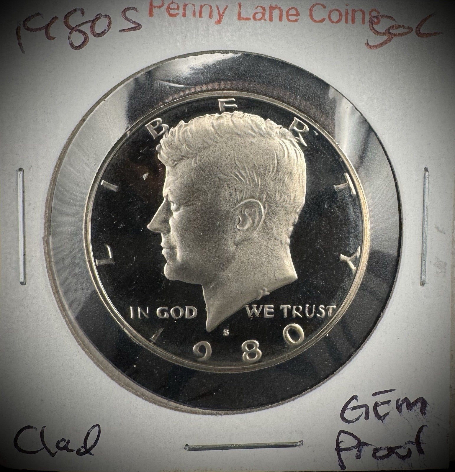 1980-1989 S Kennedy Half Dollar GEM PROOF DEEP ULTRA CAMEO Set Lot Of 10 Coins2