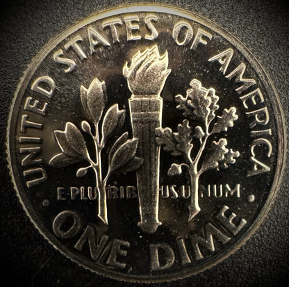 1976-S PROOF Roosevelt Dime 10C Clad DEEP CAMEO Coin From US Mint Proof Set1