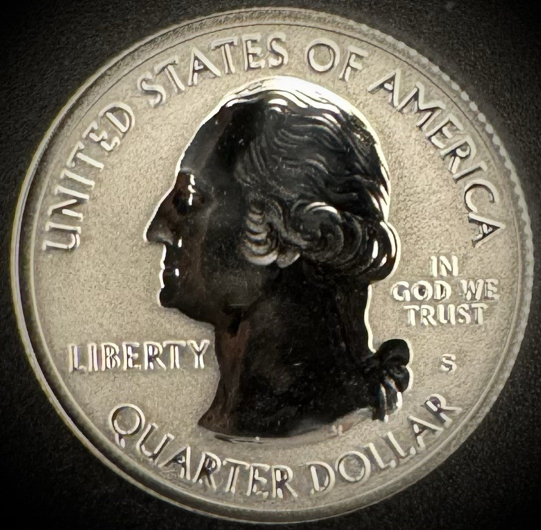 2018-S GEM REVERSE PROOF ATB Cumberland Island 90% SILVER Quarter DEEP CAMEO1
