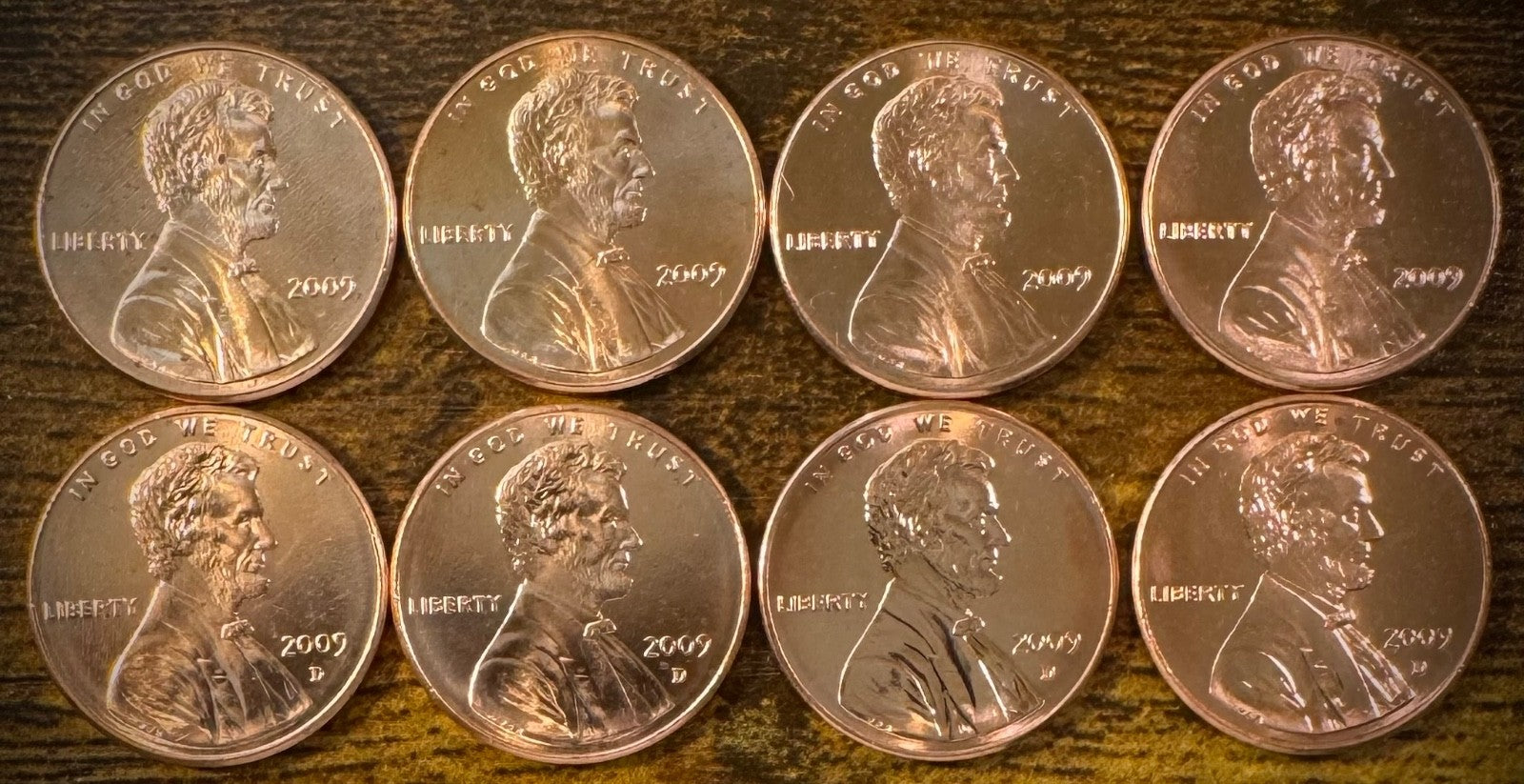 2009-2025 Lincoln Shield Cent Penny P D Uncirculated 40 Coin Set From Rolls2