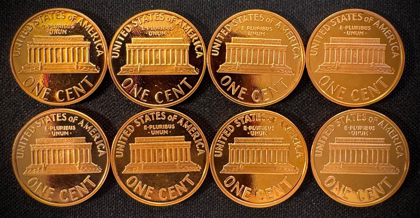 1968-2009-S PROOF Lincoln Memorial & Bicentennial Cent 45 Coin Set6