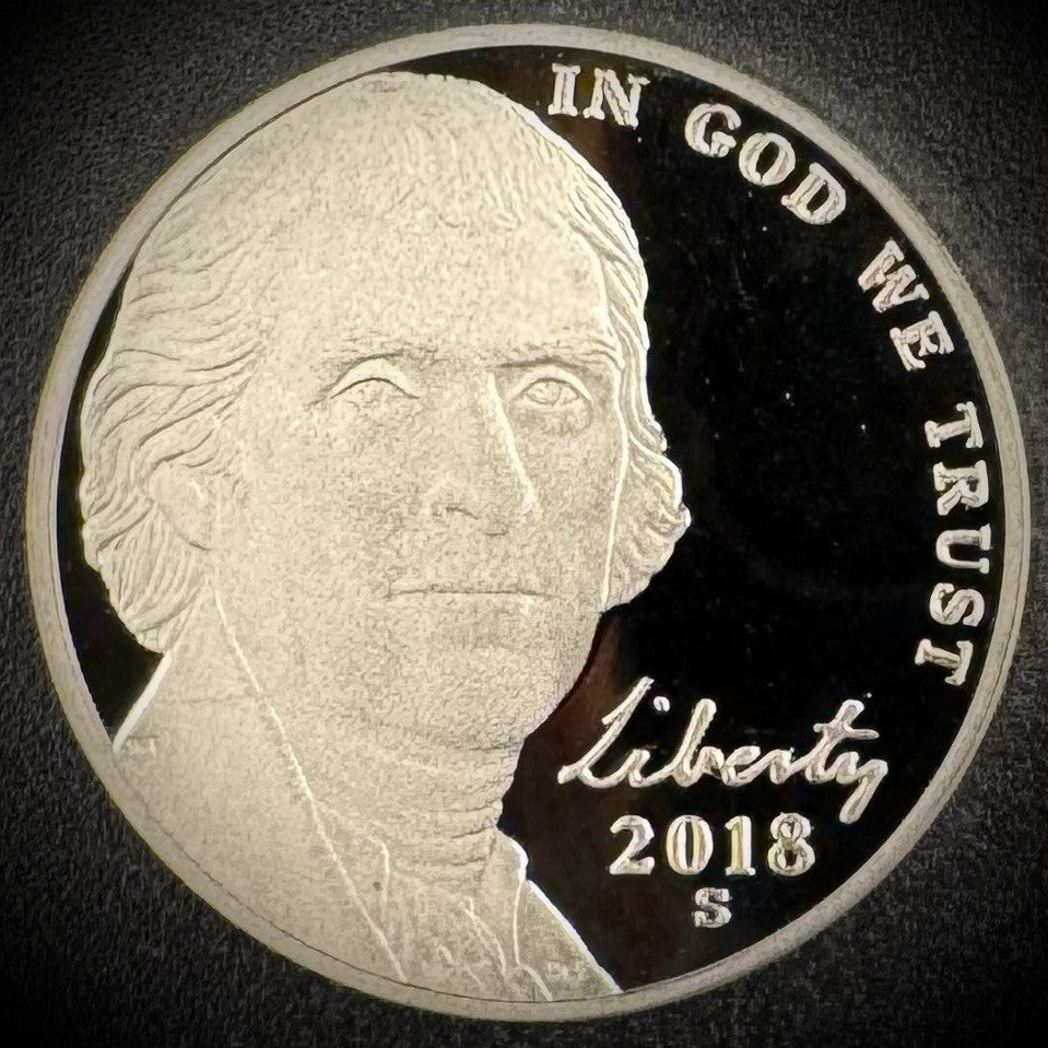 2018-S Jefferson Nickel GEM PROOF DEEP ULTRA CAMEO Coin0