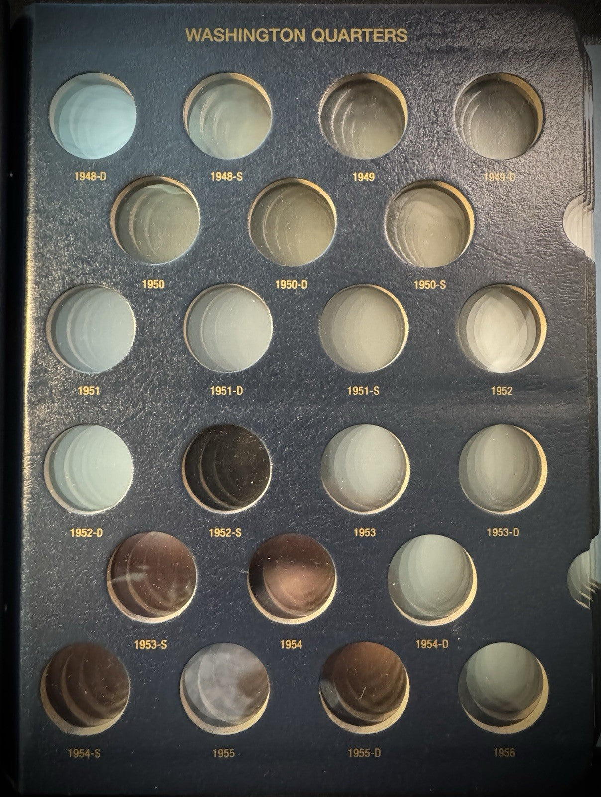 Washington Quarters 1932-1990 Whitman 9122 Gently Used Coin Album Book7