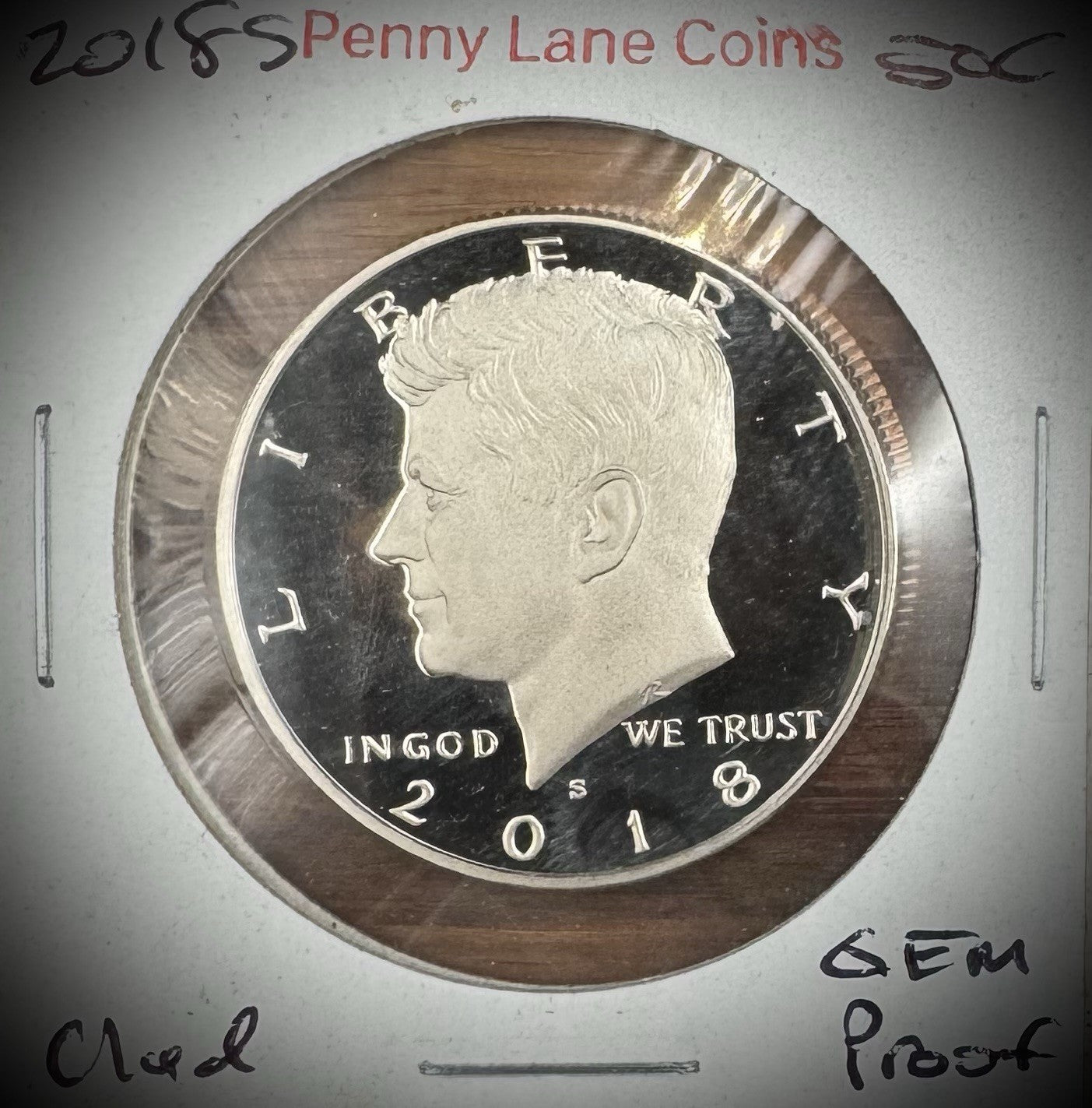 2018-S PROOF Kennedy Half Dollar Clad 50C2