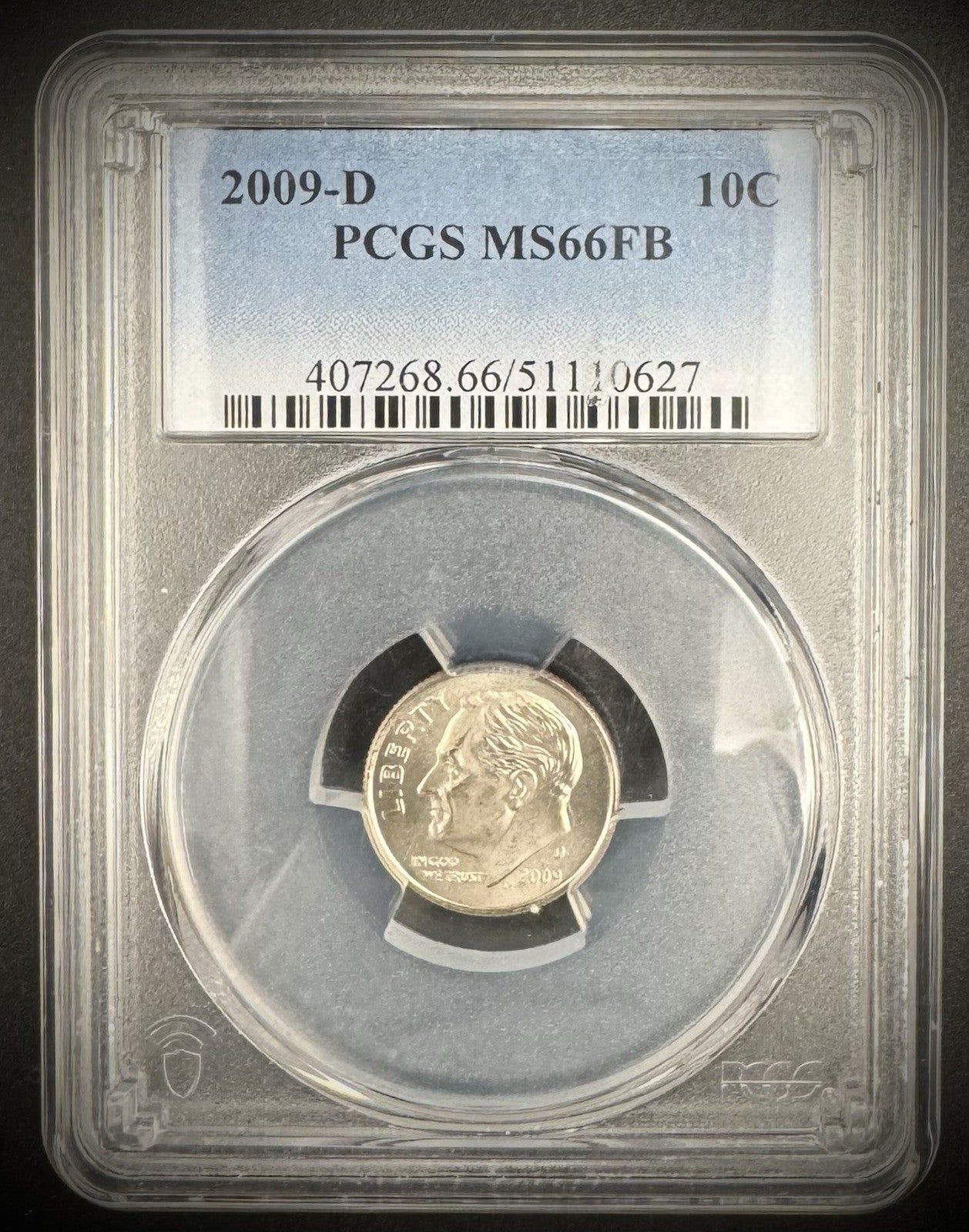 2009-D Roosevelt Dime 10C PCGS MS66FB Clad0