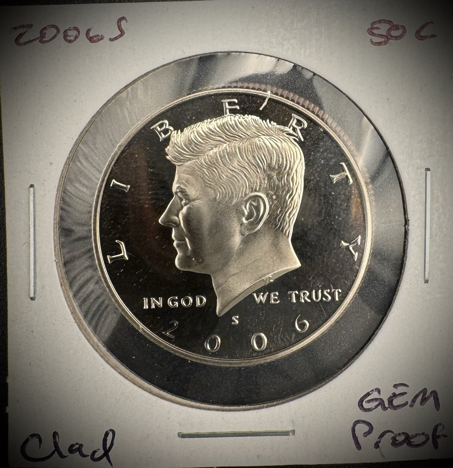 2006-S GEM PROOF Kennedy Half Dollar Clad 50C DEEP ULTRA CAMEO #12