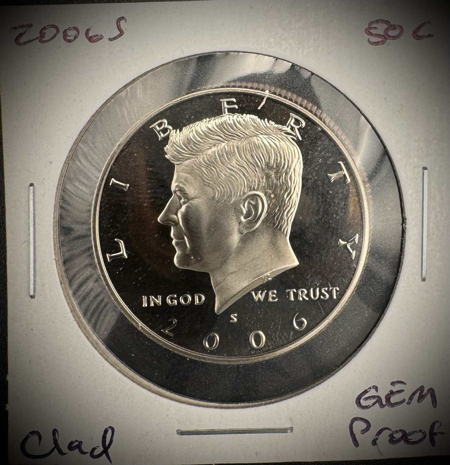 2006-S GEM PROOF Kennedy Half Dollar Clad 50C DEEP ULTRA CAMEO #12
