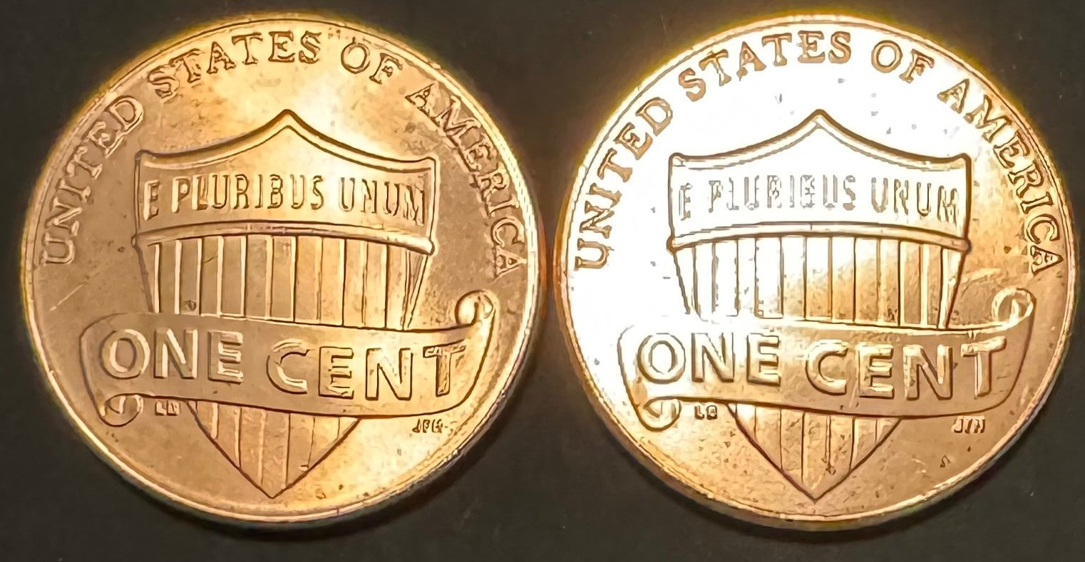 2023 Lincoln Shield Cent P D Uncirculated BU 2 Coin Lot From Original Rolls1