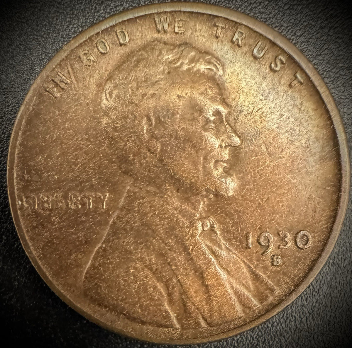 1930-S Lincoln Wheat Penny Cent0