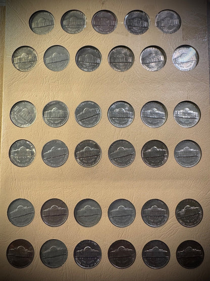 1938-1990 Jefferson Nickel High Grade COMPLETE SET w PROOFS In DANSCO 161 Coins4