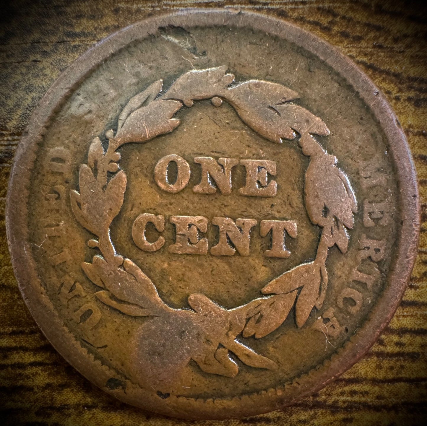 1842 Large Cent Large Date Coronet Head Braided Hair Style1