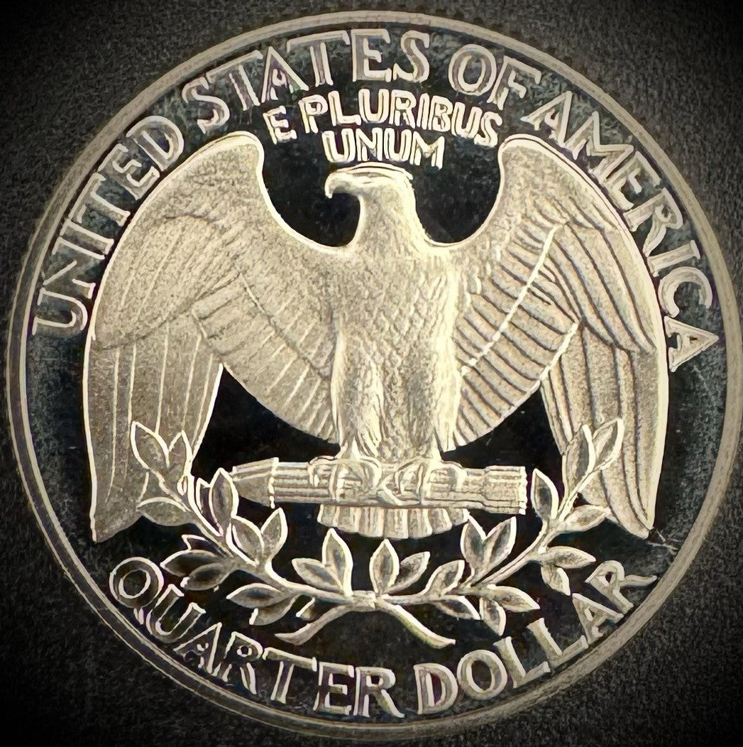 1990-S Washington Quarter GEM PROOF Clad DEEP ULTRA CAMEO Coin1