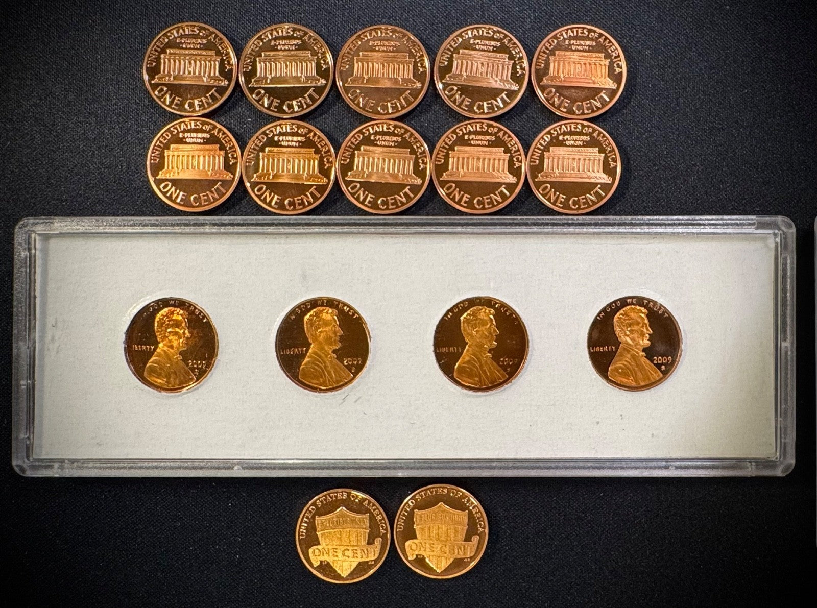 1999-2011 S Lincoln Memorial Bicentennial Shield Cent GEM PROOF 16 Coin Lot Set1